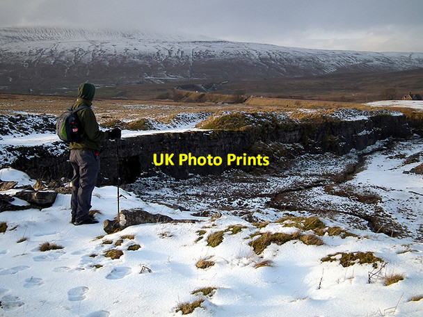 Photo 6"x4" Whernside viewed from Ribblehead Quarry Chapel-le-Dale c2012