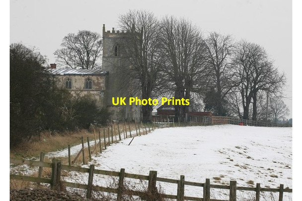 Photo 6"x4" Langford Church in the snow Langford\/SK8258 c2012