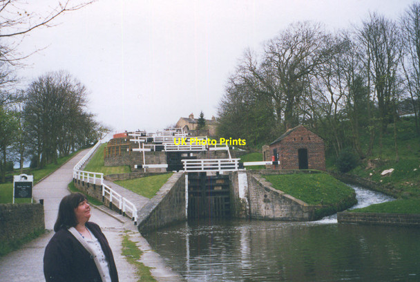 Photo 6"x4" Bingley five-rise locks Bingley\/SE1139 c1999
