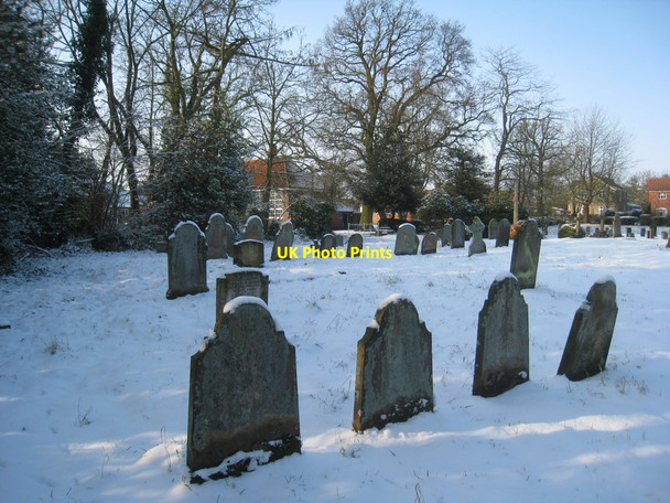 Photo 6"x4" View across the churchyard Holton le Moor c2012