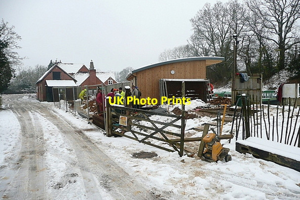 Photo 6"x4" Canal visitor centre under construction Loxwood c2012