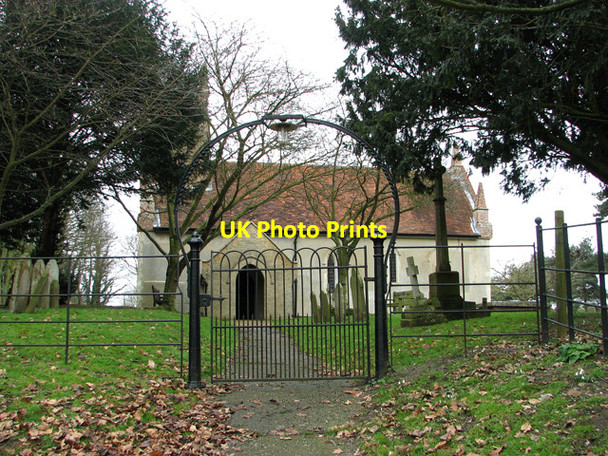 Photo 6"x4" The path to St John the Baptist's church, Brightwell Brightwell c2012