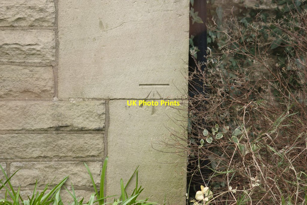 Photo 6"x4" Cut Bench Mark, Shipley C of E First School Shipley\/SE1437 c2012