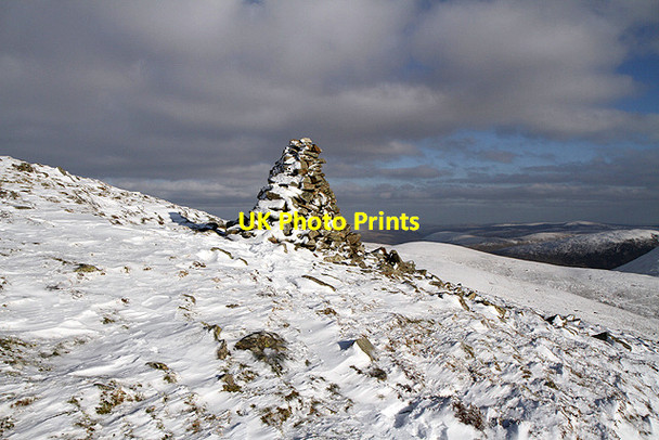 Photo 6"x4" A cairn on Cairn Law Talla Linnfoots c2012