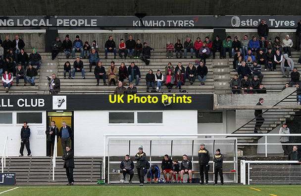 Photo 6"x4" Spectators and officials at a Gala Fairydean football match Galashiels c2012