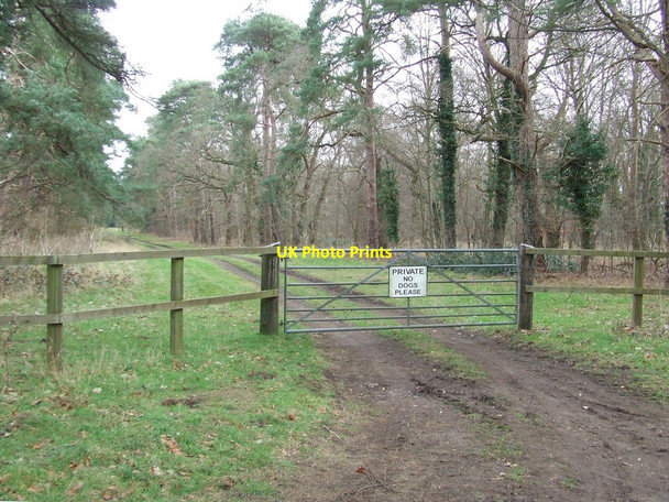 Photo 6"x4" Private no Dogs Please Herringswell c2012