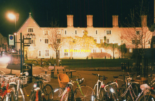 Photo 6"x4" Magdalene College at night Cambridge\/TL4658 c1993
