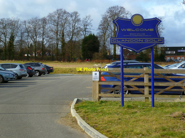 Photo 6"x4" Entrance to Clandon Golf Bushy Hill\/TQ0251 c2012