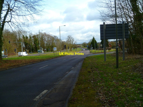 Photo 6"x4" Major crossroads on the A25 Newlands Corner c2012