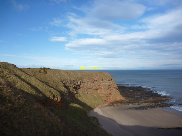 Photo 6"x4" Coastal Berwickshire : Hawk's Heugh, Pease Bay Cove\/NT7771 c2012