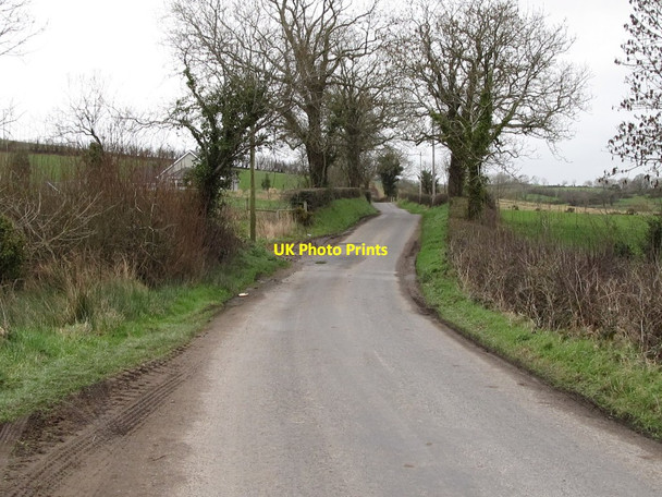 Photo 6"x4" View eastwards along the Old Newry Road between the Croan and Cullion  Bridges Mayobridge c2012