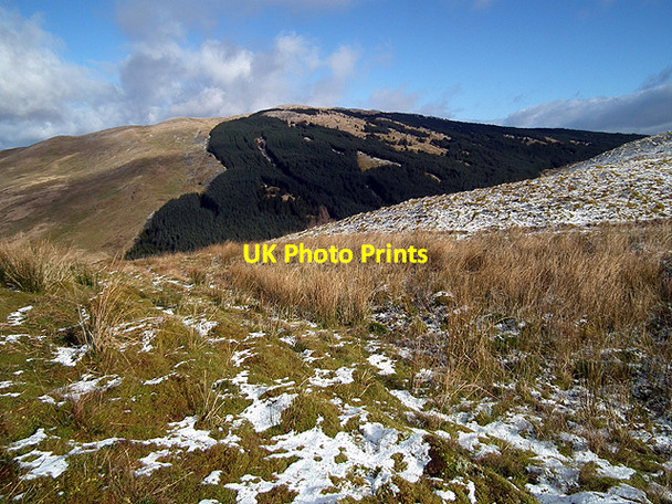 Photo 6"x4" Beneath Drybedd - looking towards Blaen-Peithnant Ponterwyd c2012
