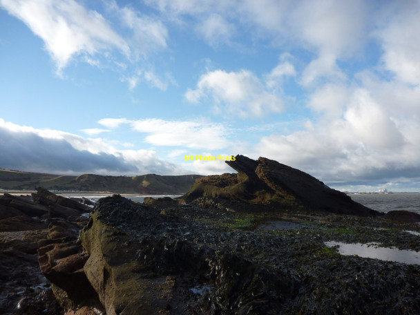 Photo 6"x4" Coastal Berwickshire : Greenheugh Point Rocks Cove\/NT7771 c2012