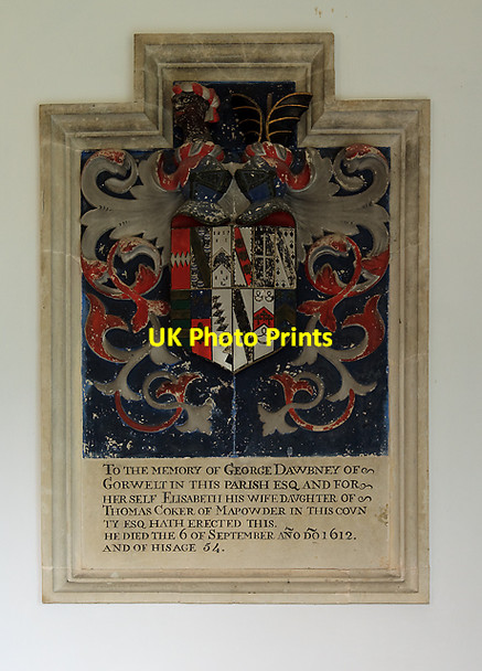 Photo 6"x4" Memorial to George Daubney - St Mary's church, Litton Cheney Litton Cheney c2012