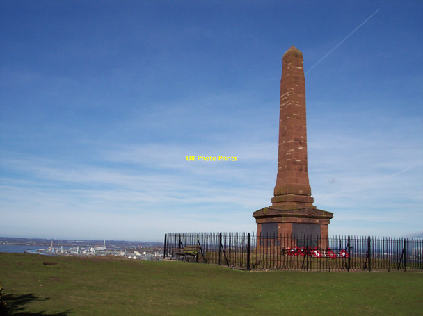 Photo 6"x4" Obelisk on Beacon Hill at Frodsham Frodsham c2012