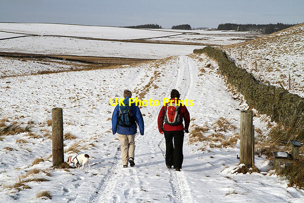 Photo 6"x4" Walkers on the Southern Upland Way Easter Housebyres c2012