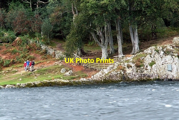 Photo 6"x4" Ullswater shore below Kailpot Crag Martindale c2006