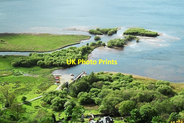 Photo 6"x4" River Derwent delta, Derwent Water Grange\/NY2517 c2011