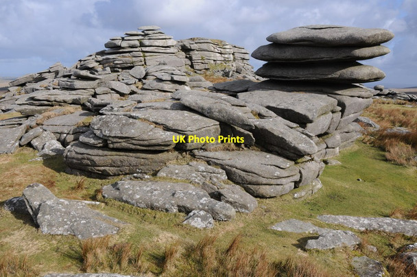 Photo 6"x4" Rock outcrops, Rough Tor Highertown\/SX1281 c2012 P1