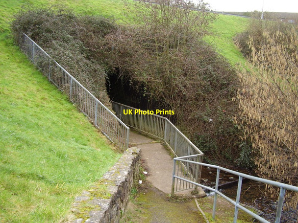 Photo 6"x4" Withycombe Brook looking East Exmouth c2012