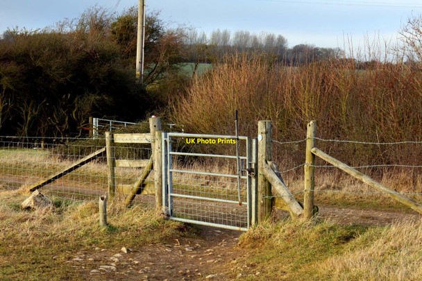 Photo 6"x4" Gate to the Oxford Green Belt Way Botley\/SP4805 c2012