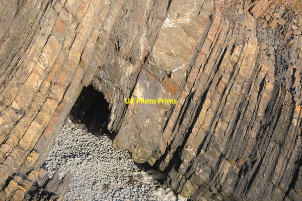 Photo 6"x4" Rock strata at Hartland Quay Stoke\/SS2324 c2012