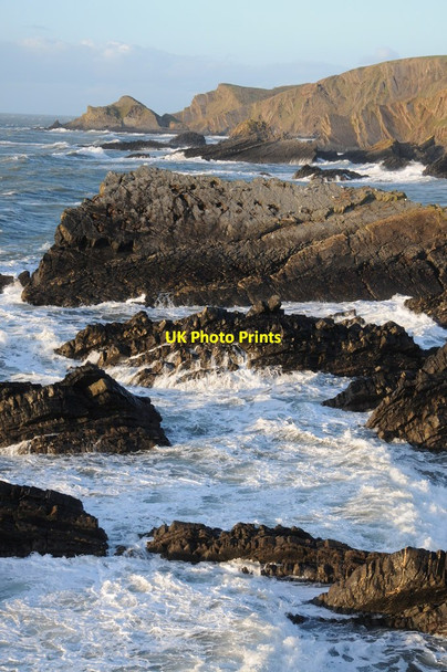 Photo 6"x4" Rocky coast at Hartland Quay Stoke\/SS2324 c2012