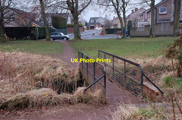Photo 6"x4" Footbridge, Cuiken Burn Penicuik c2012