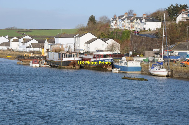 Photo 6"x4" Boats moored on the Torridge Bideford c2012