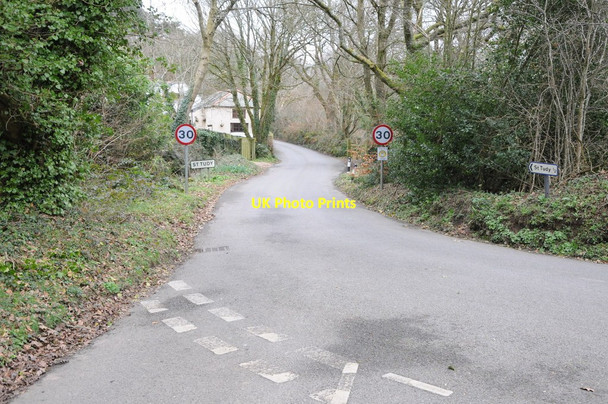 Photo 6"x4" Road junction near St Tudy St Tudy c2012