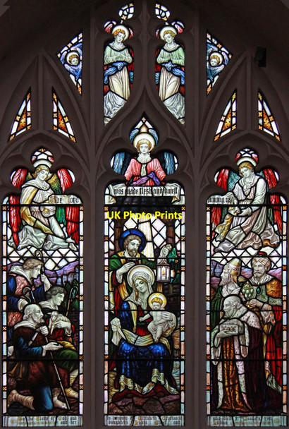 Photo 6"x4" St Michael & All Angels, Granville Road, Southfields - Stained glass window Wandsworth c2012 P1