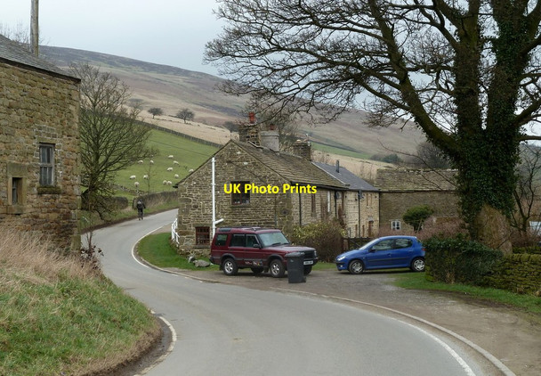 Photo 6"x4" The Edale valley road through Nether Booth Nether Booth c2012