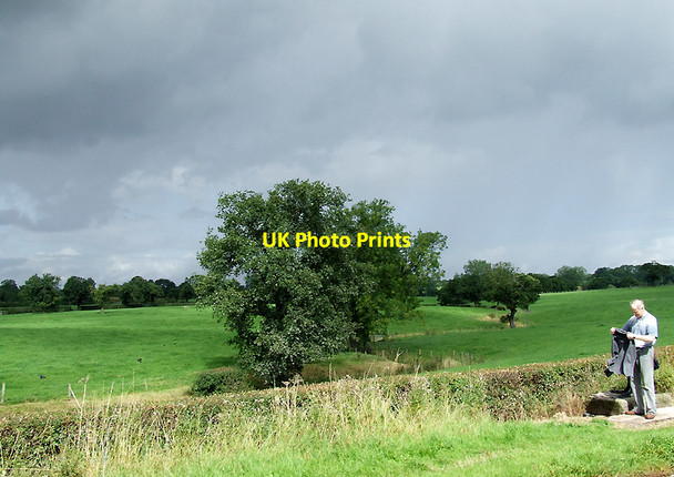 Photo 6"x4" Cheshire Farmland south-west of Church Minshull Wades Green c2011