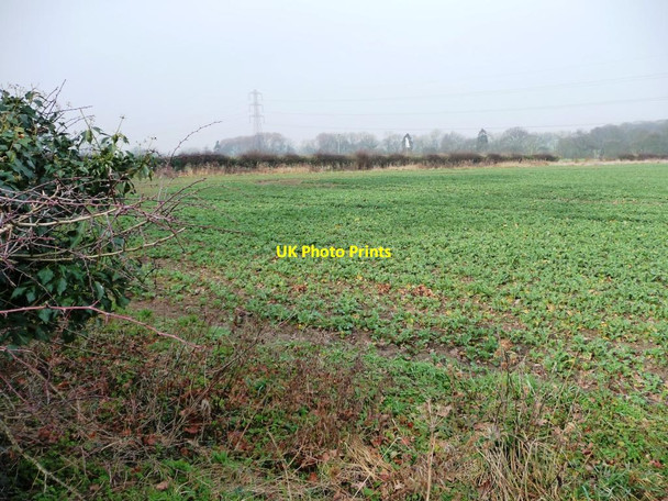 Photo 6"x4" Corner of a crop field Bossall c2012