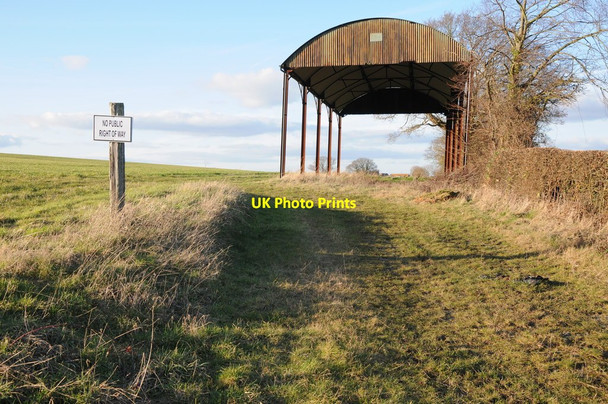 Photo 6"x4" Dutch barn Little Witley c2012