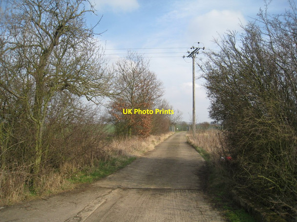 Photo 6"x4" Roadway from the sewage works Newtoft\/TF0486 c2012