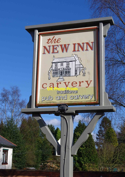 Photo 6"x4" New Inn (2) - sign, 10 Doctors Hill, Bournheath Alfred's Well c2012