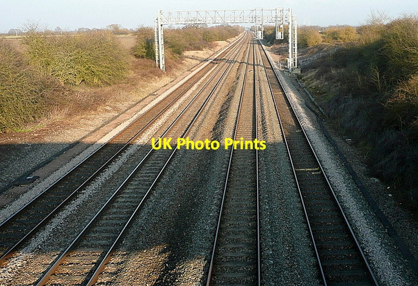 Photo 6"x4" View east from Denchworth Road Bridge Denchworth c2012