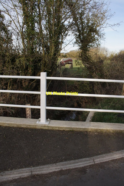 Photo 6"x4" North parapet of Millaway Bridge over Land Brook Goosey c2012
