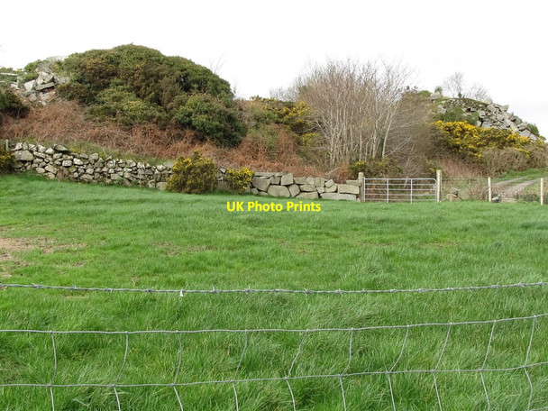 Photo 6"x4" Quarry wastetips above the Crohill Road Mayobridge c2012