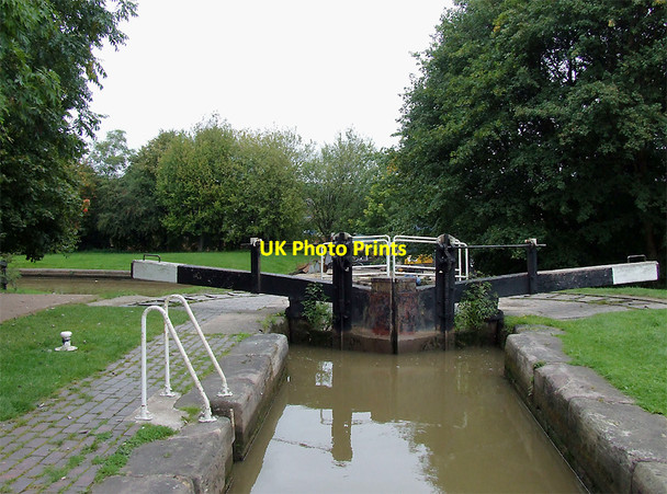 Photo 6"x4" Middlewich Top Lock, Cheshire Middlewich c2011