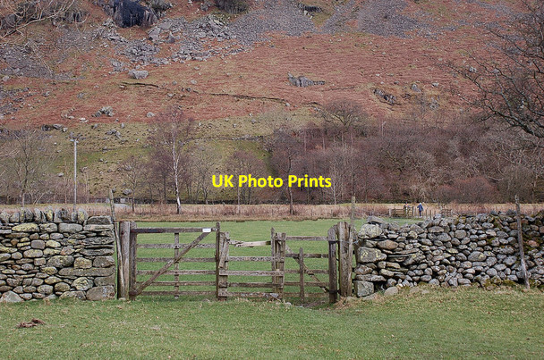 Photo 6"x4" Field path from Deepdale Bridge Bridgend\/NY3914 c2012