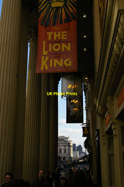 Photo 6"x4" Lyceum Theatre portico London c2012