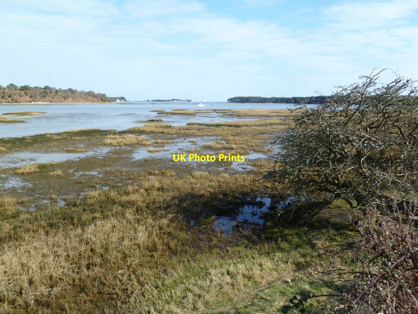 Photo 6"x4" Ower, mudflats Arne c2012