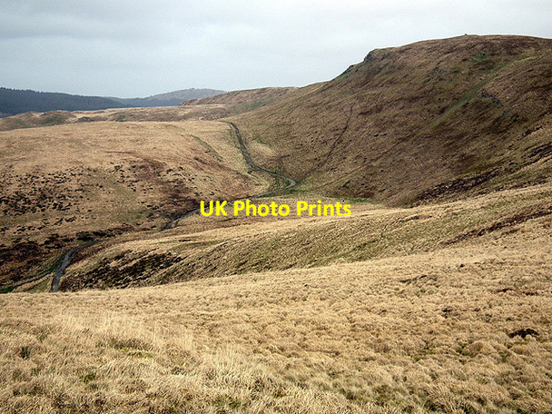Photo 6"x4" Track climbing Pen Craigypistyll towards Bwlch yr Adwy Bont-goch or Elerch c2012