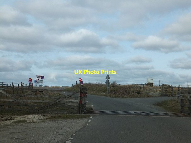 Photo 6"x4" Cattle grid at junction on the A30  Temple\/SX1473 c2012