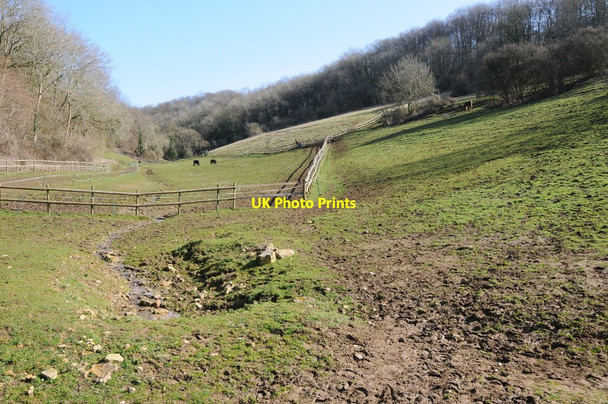 Photo 6"x4" Valley below Conygre Wood Stroud\/SO8405 c2012