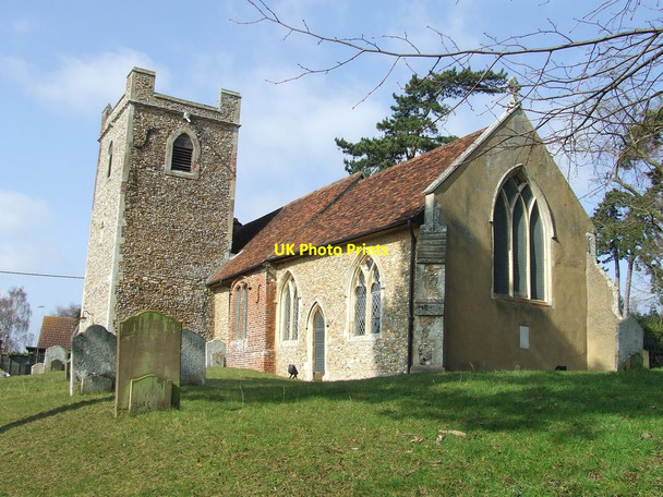 Photo 6"x4" All Saints Little Bealings Beacon Hill\/TM2347 c2012