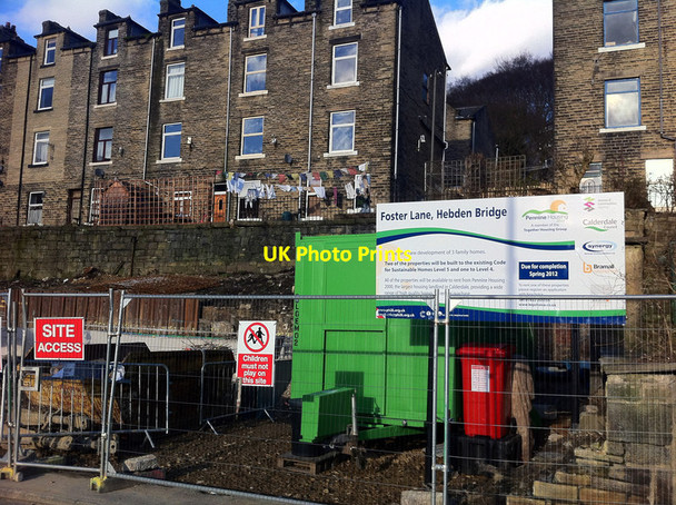 Photo 6"x4" Building site on Foster Lane, Hebden Bridge Hebden Bridge c2012