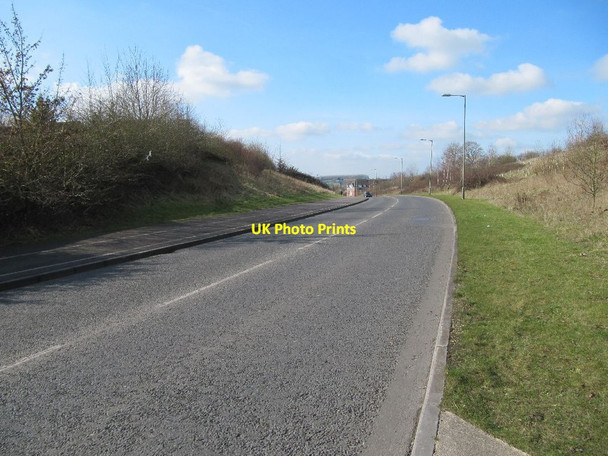 Photo 6"x4" Roundabout in the distance Thatcham c2012